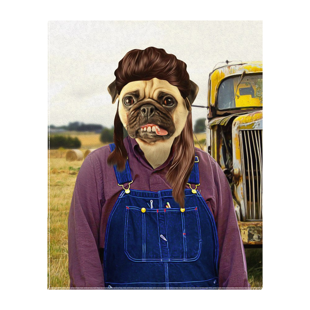 &#39;The Hillbilly&#39; Personalized Pet Standing Canvas