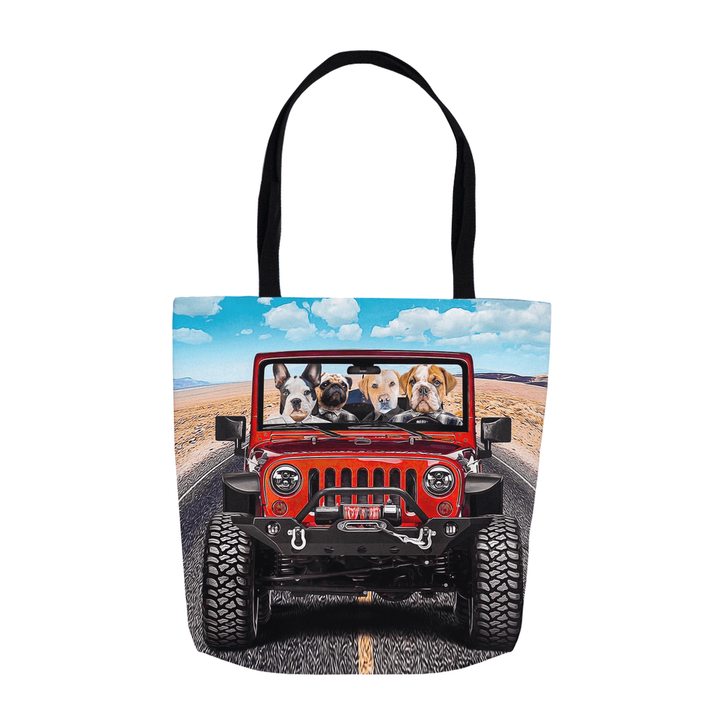 &#39;The Yeep Cruisers&#39; Personalized 4 Pet Tote Bag