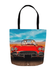 'The Classic Paw-Vette' Personalized 2 Pet Tote Bag