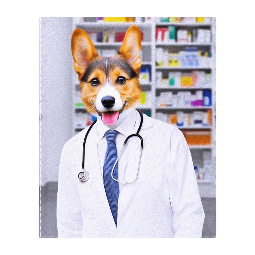 &#39;The Pharmacist&#39; Personalized Pet Standing Canvas