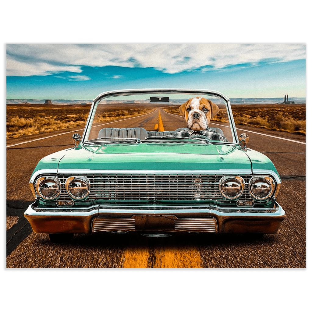 &#39;The Lowrider&#39; Personalized Pet Poster