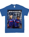 Camiseta personalizada para 2 mascotas 'France Doggos'