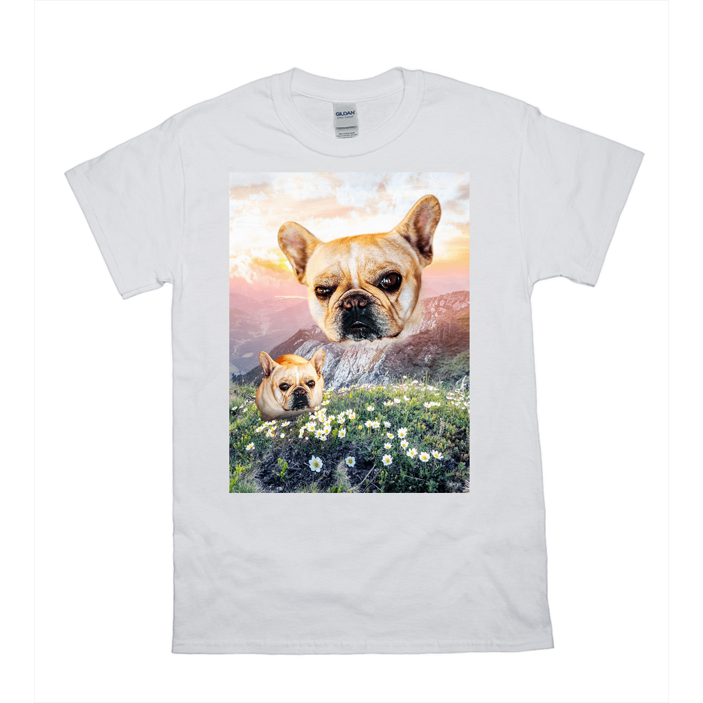 Camiseta personalizada para mascotas &#39;Majestic Mountain Valley&#39; 