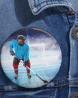 Hockey Doggo Custom Pin