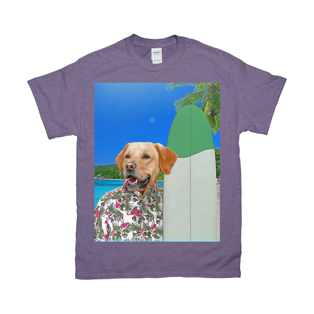 &#39;The Surfer&#39; Personalized Pet T-Shirt