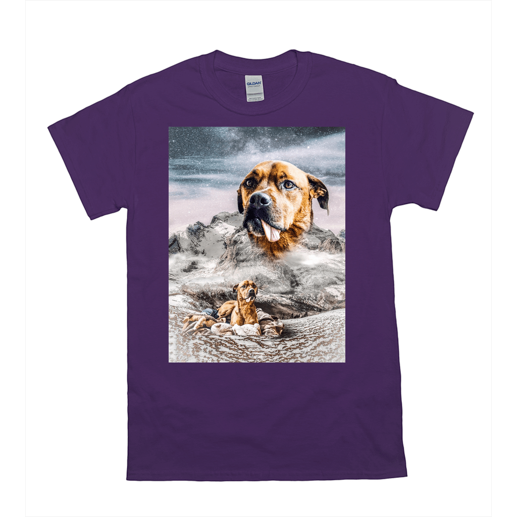 &#39;Majestic Snowy Mountain&#39; Personalized Pet T-Shirt