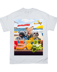 Camiseta personalizada con 3 mascotas 'The Beach Dogs' 