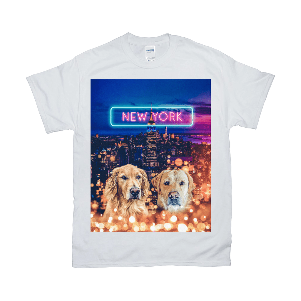 Camiseta personalizada con 2 mascotas &#39;Doggos of New York&#39;