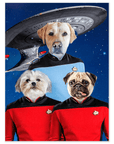 'Doggo-Trek' Personalized 3 Pet Poster