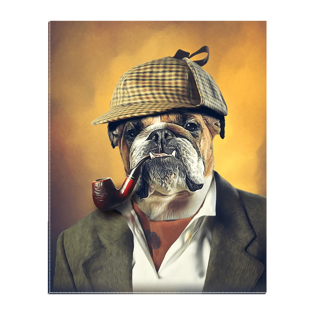 &#39;Sherlock Doggo&#39; Personalized Pet Standing Canvas