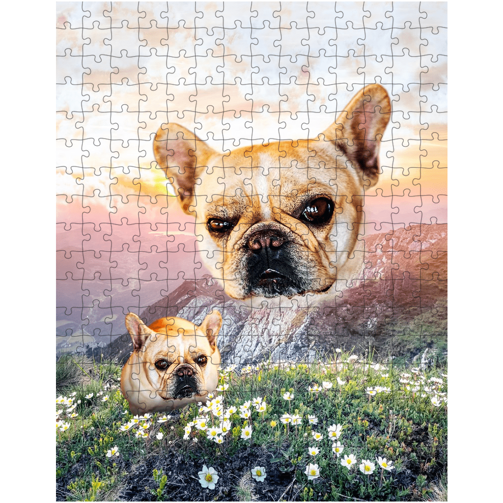&#39;Majestic Mountain Valley&#39; Personalized Pet Puzzle