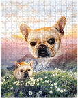 'Majestic Mountain Valley' Personalized Pet Puzzle