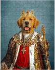 Puzzle de mascota personalizado 'El Rey'