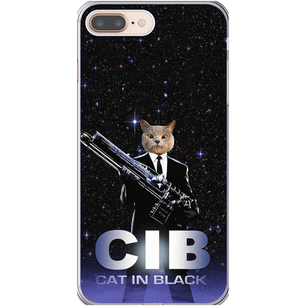 &#39;Cat in Black&#39; Personalized Phone Case