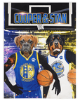 'Golden State Doggos' Personalized 2 Pet Blanket