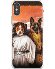 'Princess Leidown & Jedi-Doggo' Personalized 2 Pet Phone Case