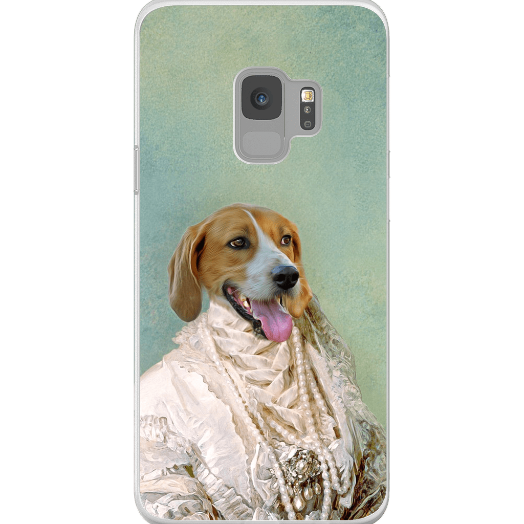 &#39;The Pearled Dame&#39; Personalized Phone Case