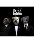 'The Dogfathers' Personalized 3 Pet Standing Canvas