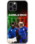 'Italy Doggos' Funda personalizada para teléfono con 2 mascotas