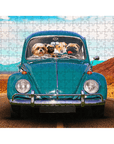 Puzzle personalizado de 4 mascotas 'El Escarabajo'