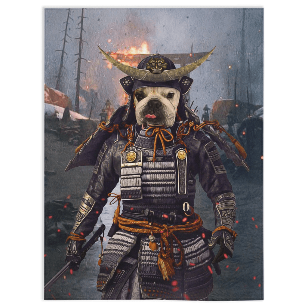 &#39;The Samurai&#39; Personalized Pet Blanket