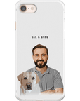 Personalized Modern Pet & Human Phone Case