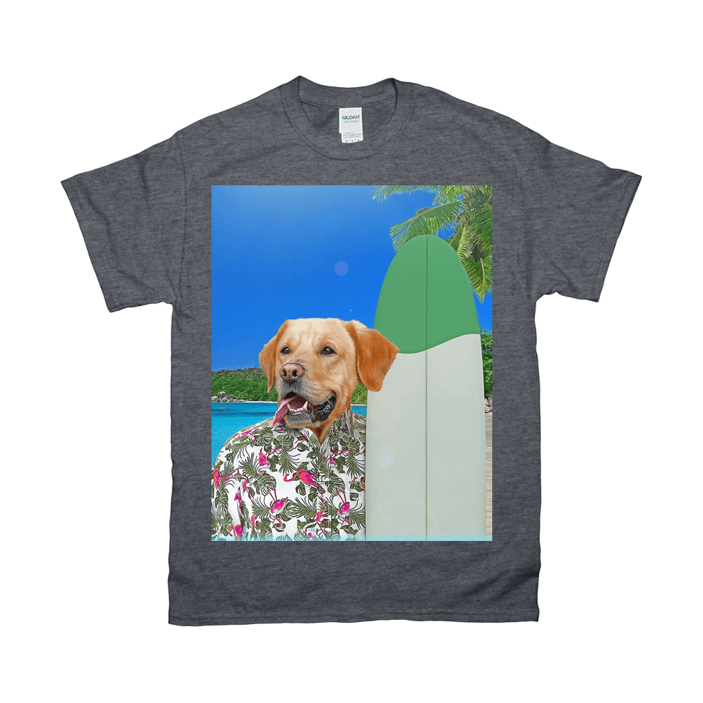 &#39;The Surfer&#39; Personalized Pet T-Shirt