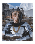 'The Knight' Personalized Pet Standing Canvas