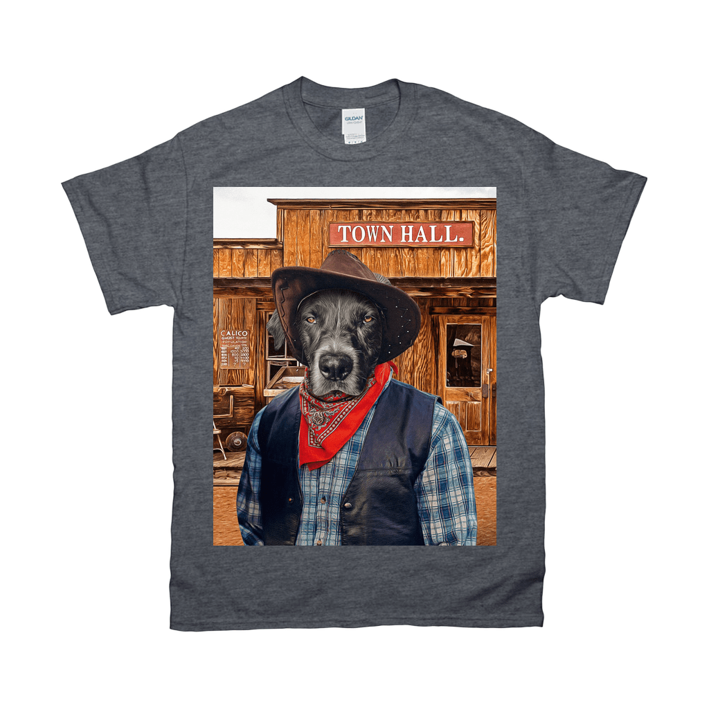 &#39;The Cowboy&#39; Personalized Pet T-Shirt