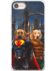 'Superdog & Aquadog' Personalized 2 Pet Phone Case