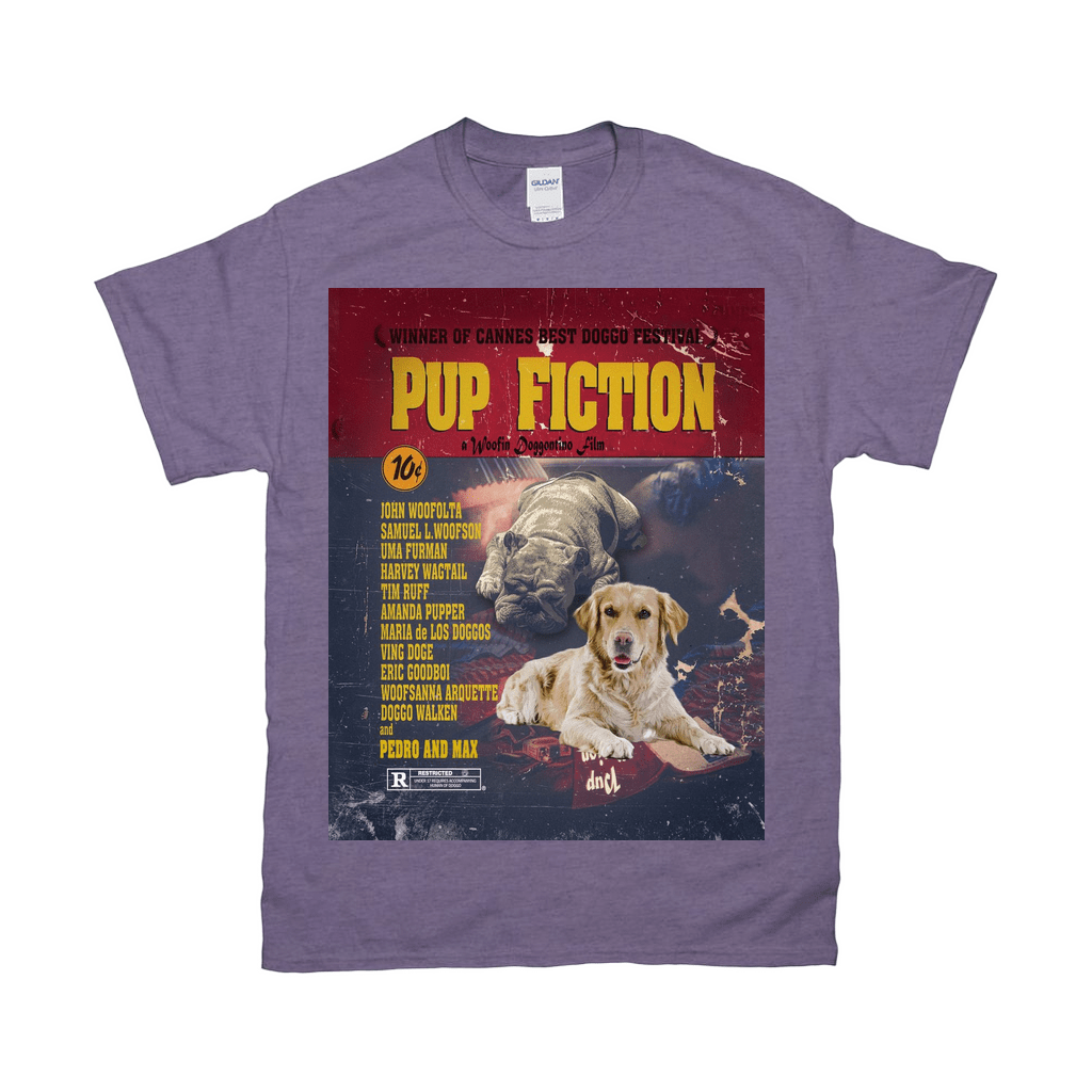 &#39;Pup Fiction&#39; Personalized 2 Pet T-Shirt