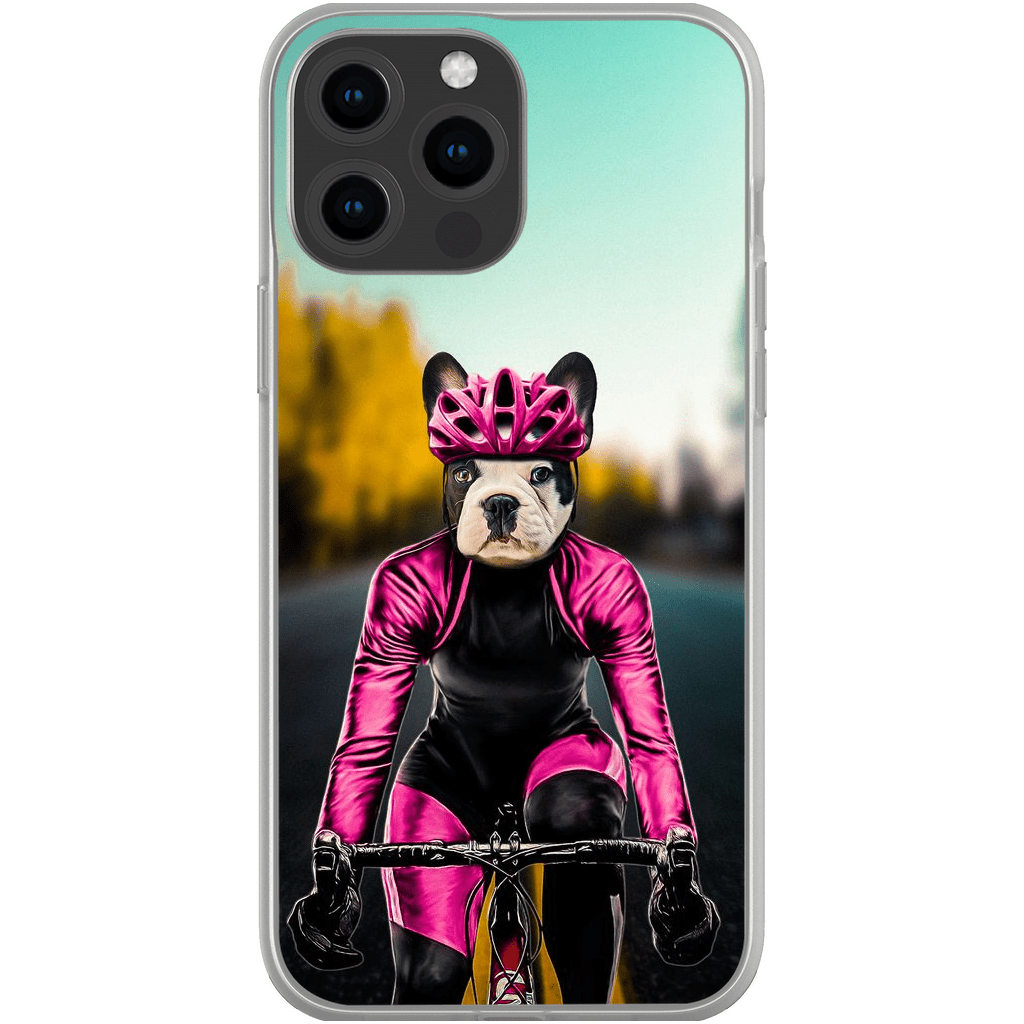 &#39;The Female Cyclist&#39; Personalized Phone Case