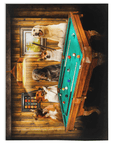 'The Pool Players' Personalized 5 Pet Blanket