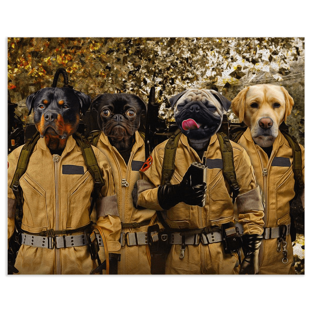 &#39;Dog Busters&#39; Personalized 4 Pet Poster