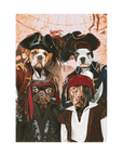 'The Pirates' Personalized 4 Pet Standing Canvas