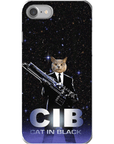 'Cat in Black' Personalized Phone Case