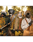 'The Hunters' Personalized 4 Pet Poster