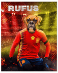 'Spain Doggos Soccer' Personalized Pet Poster