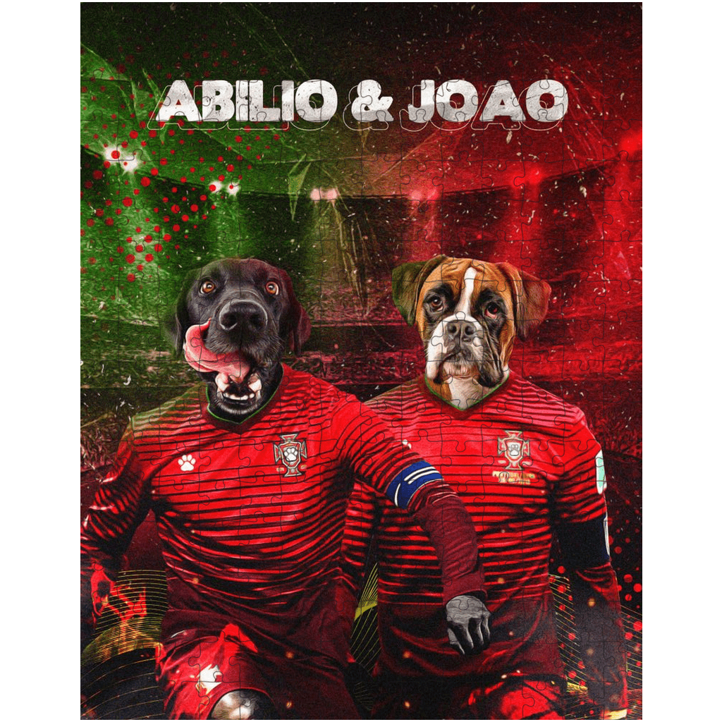 &#39;Portugal Doggos&#39; Personalized 2 Pet Puzzle