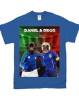 Camiseta personalizada para 2 mascotas 'Italy Doggos'