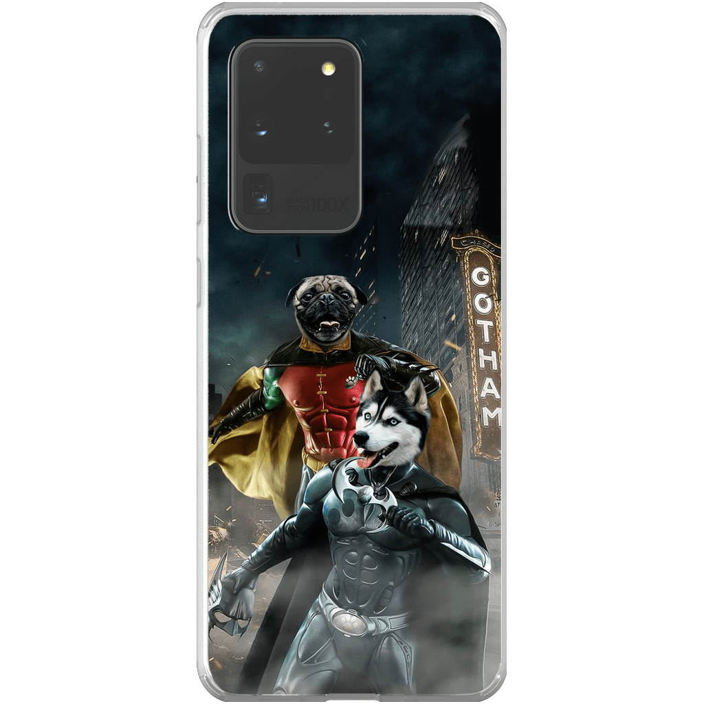 &#39;Bat Dog &amp; Robpaw&#39; Personalized 2 Pet Phone Case