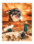 'Mexican Desert' Personalized Pet Standing Canvas