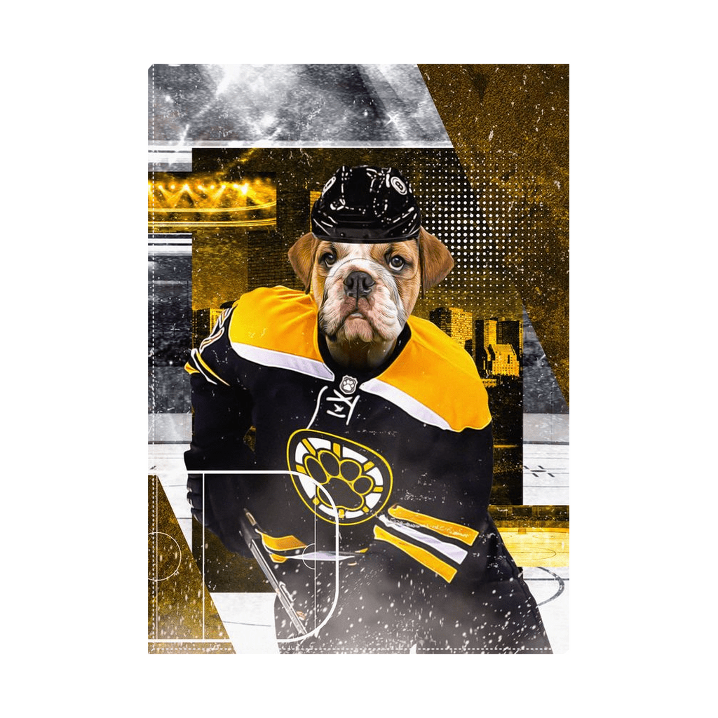 &#39;Boston Chewins&#39; Personalized Pet Standing Canvas