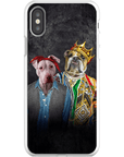 Funda personalizada para teléfono con 2 mascotas '2Paw And Notorious DOG'