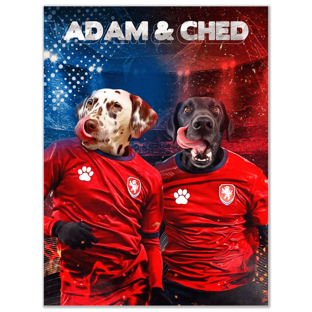 &#39;Czech Doggos&#39; Personalized 2 Pet Poster