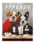 'Furends' Personalized 2 Pet Standing Canvas