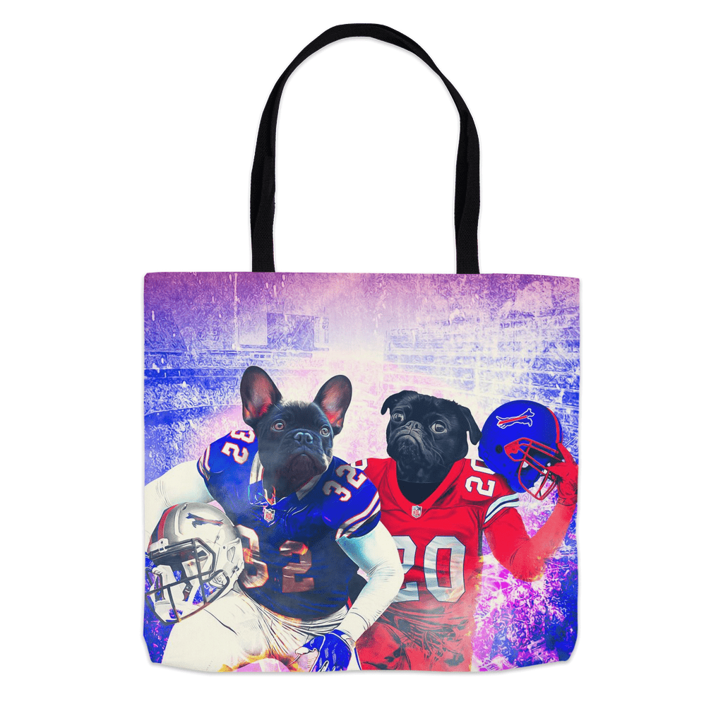 &#39;Buffalo Doggos&#39; Personalized 2 Pet Tote Bag