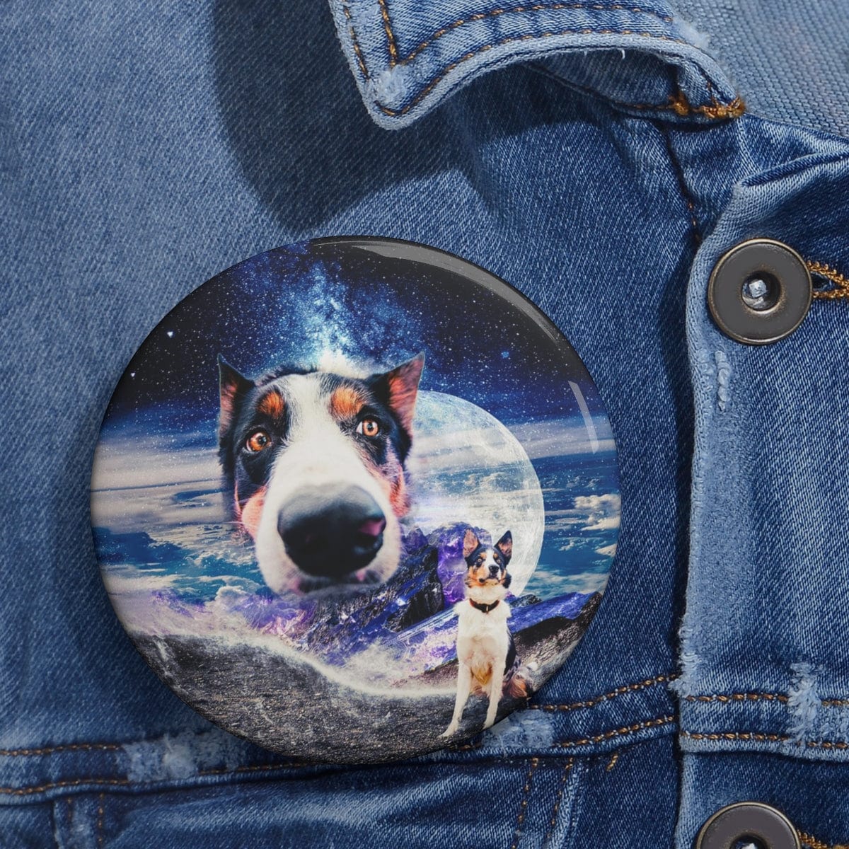 Doggo In Space Custom Pin
