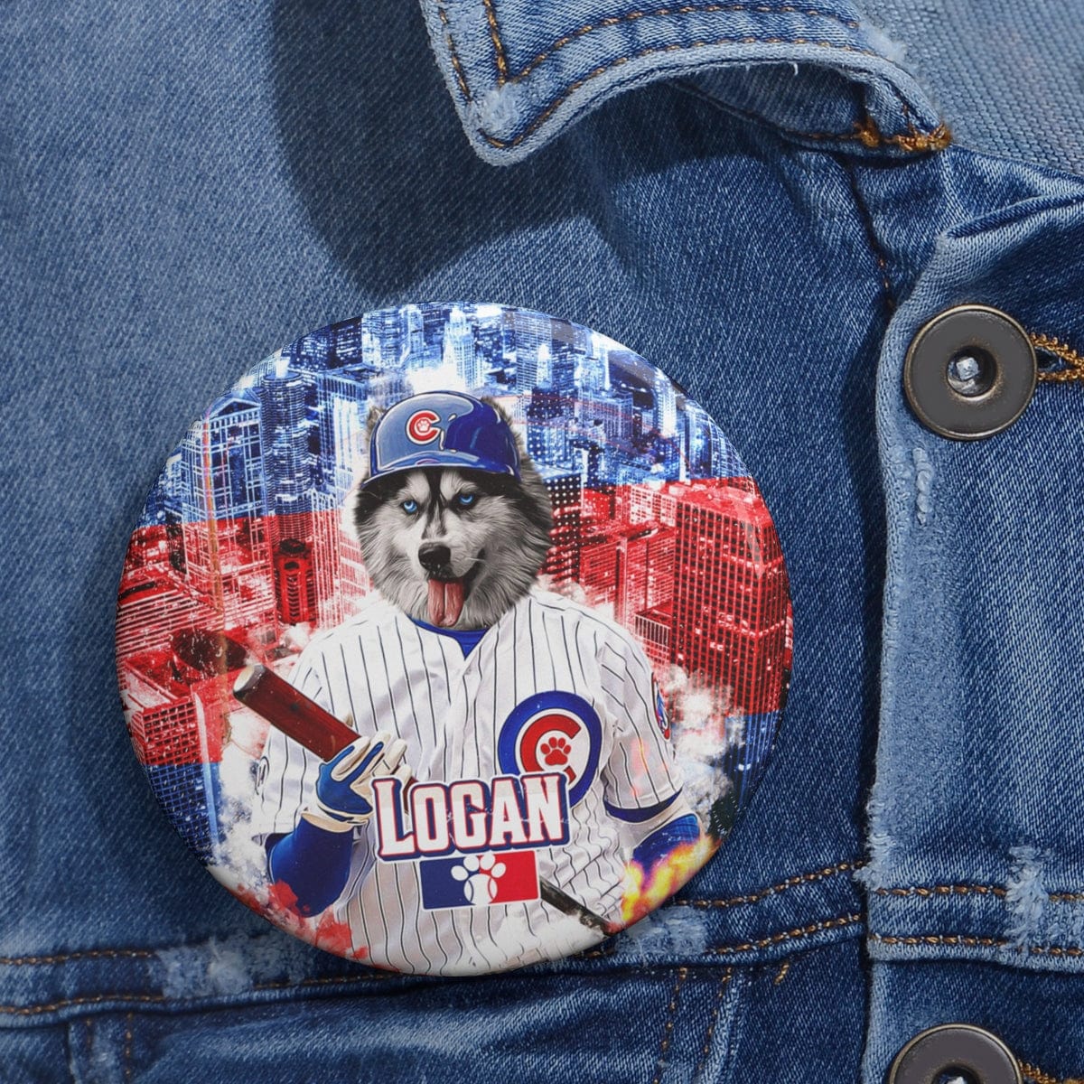 Pin personalizado de los Cubdogs de Chicago