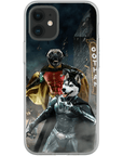 'Bat Dog & Robpaw' Personalized 2 Pet Phone Case